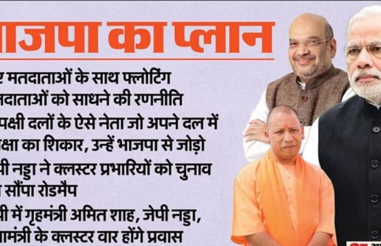 BJP का लक्ष्य: लोकसभा चुनाव-2024 में 10 फीसदी वोट बैंक बढ़ाकर विपक्ष को मात देने के लिए छोटे दलों पर फोकस