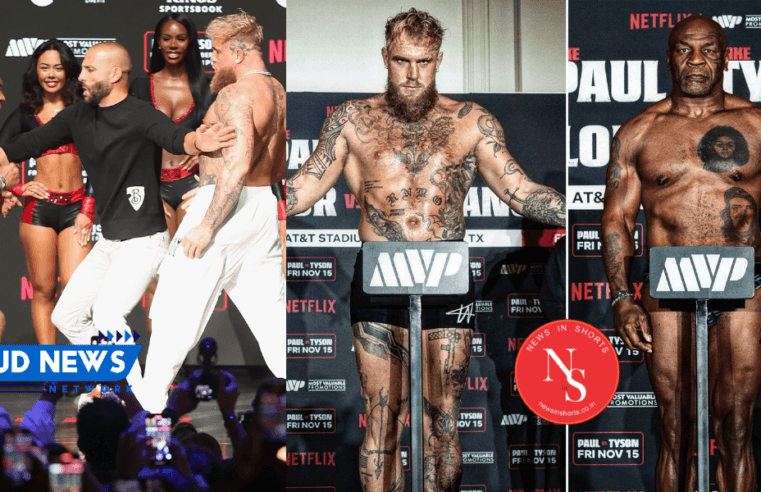 Great Boxing Mike Tyson Gives a Slap Jake Paul a YouTuber