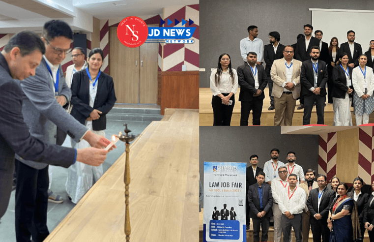 Sharda University में  placement और internship कार्यक्रम का आयोजन