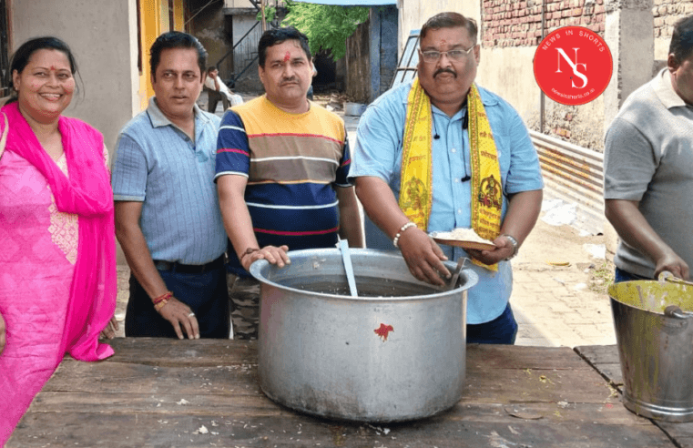 MEERUT : चित्रगुप्त जी महाराज जी की मूर्ति स्थापना दिवस पर हुआ हवन